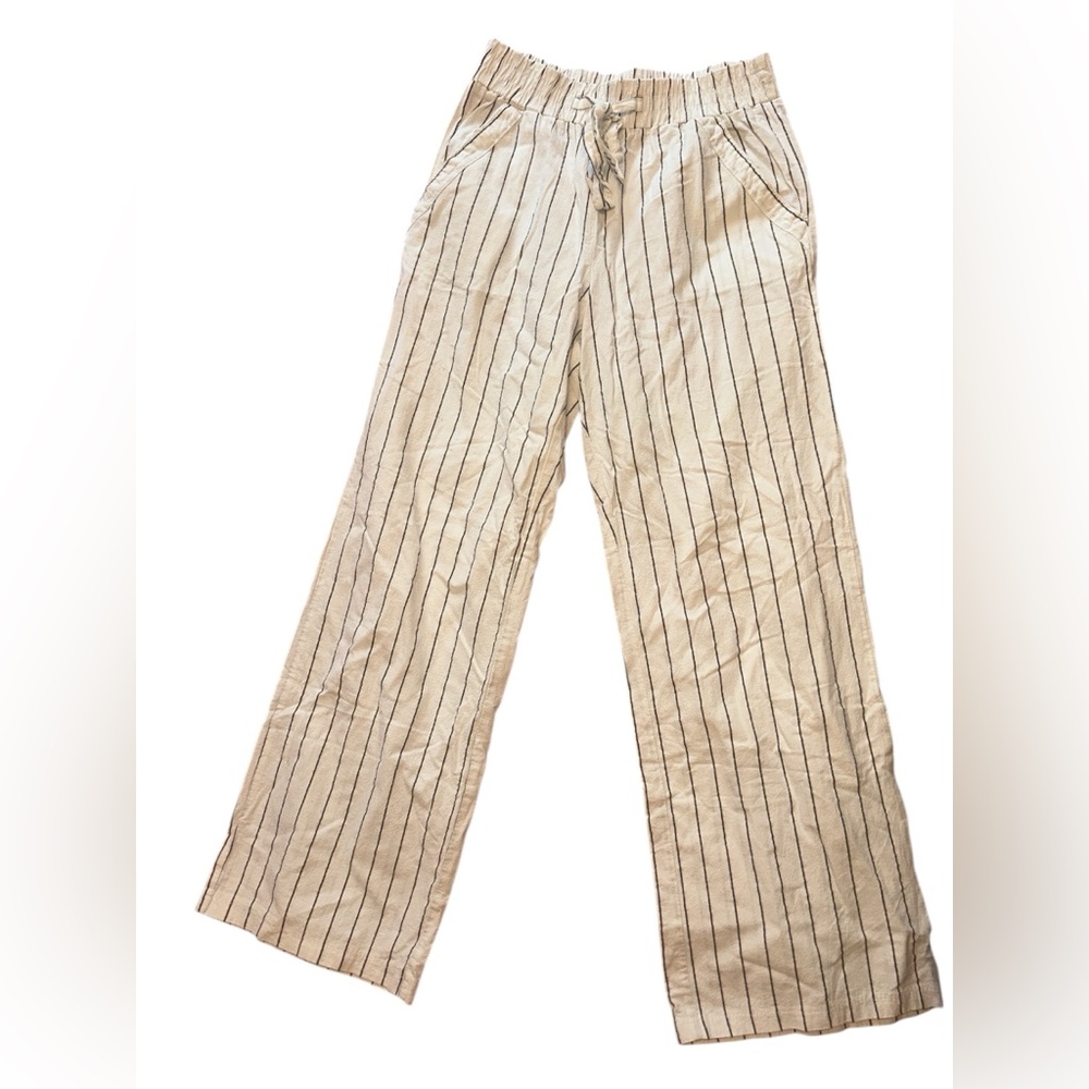 Sienna Sky Cream and Black Striped Pants